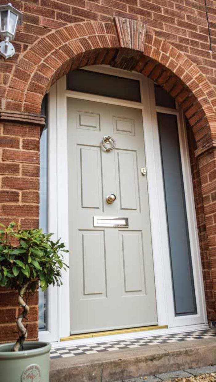 Contemporary SleekSkin composite entrance door installation