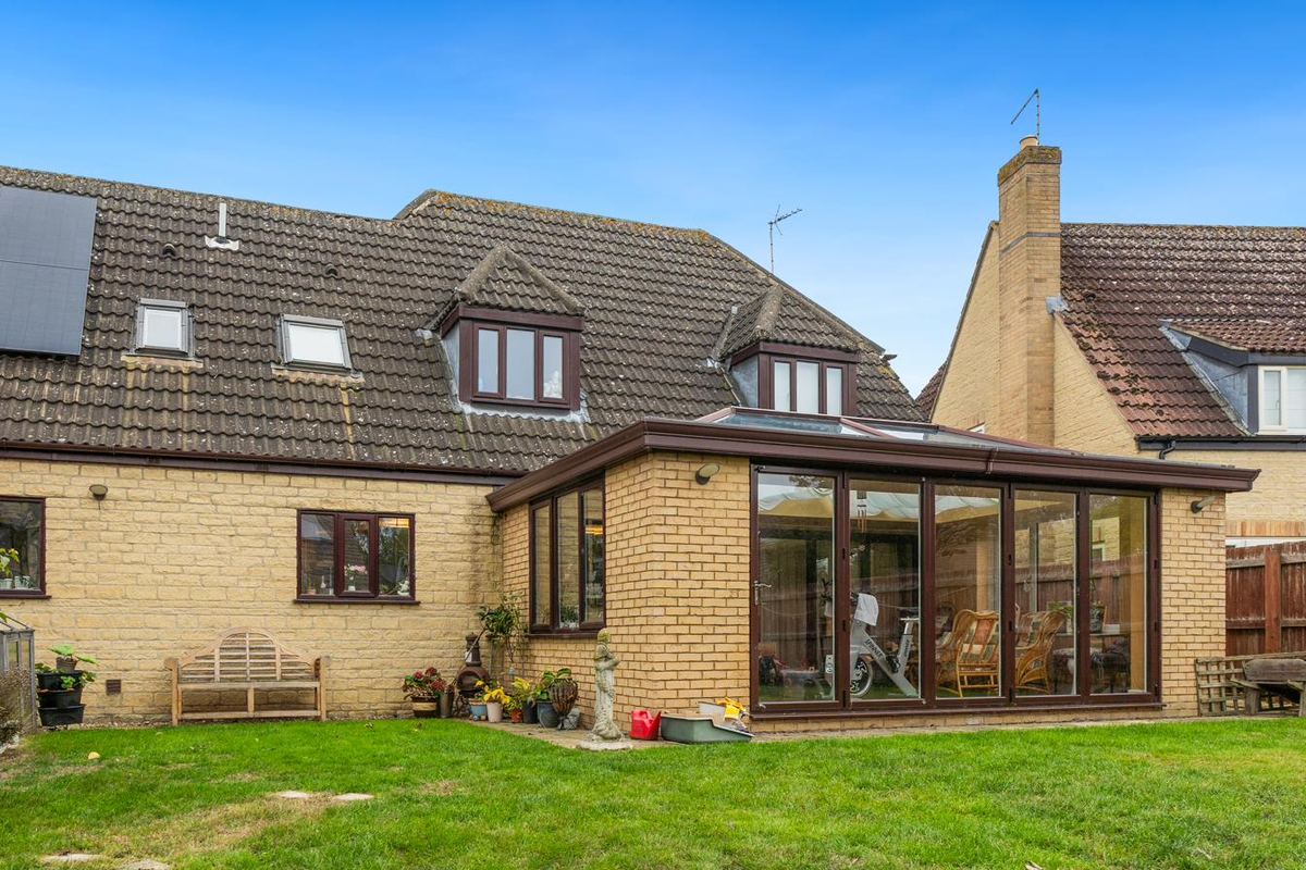 Stone bungalow conservatory and lantern roof fitted near Bourne