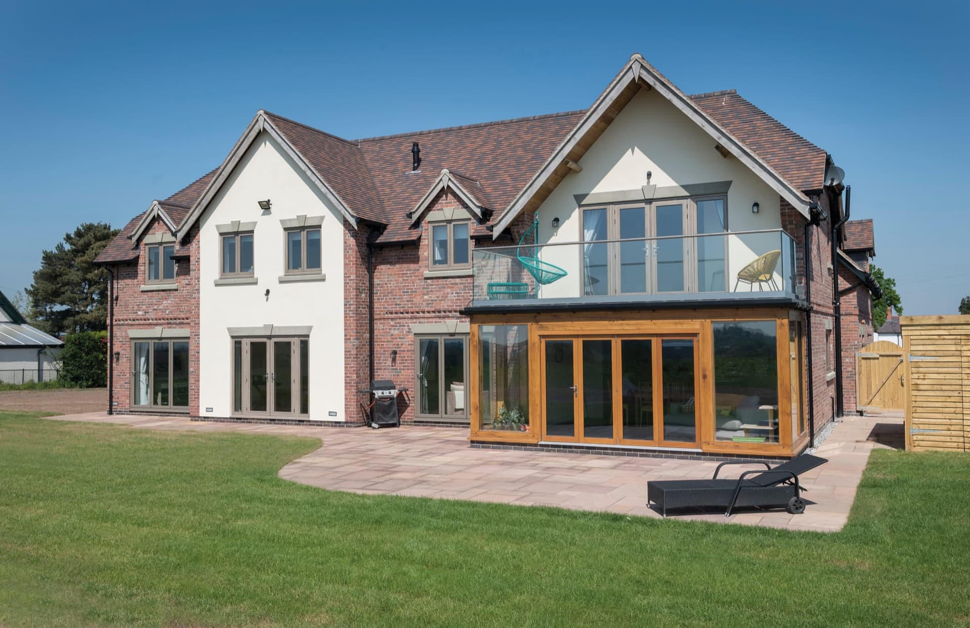 Origin aluminium windows and bifold doors on a premium British country home